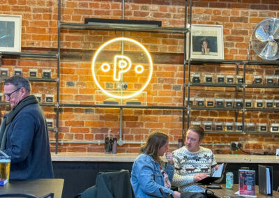 Piston Distillery P Light Up Sign